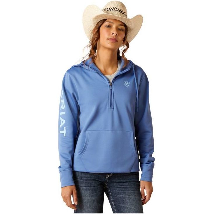 2024 Ariat Womens Tek 1 / 2 Zip Hoodie 10048989 - Dutch Blue